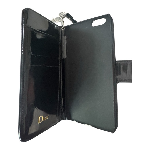 Dior Shiny Black Quilted Phone Case - Picture 3 of 16